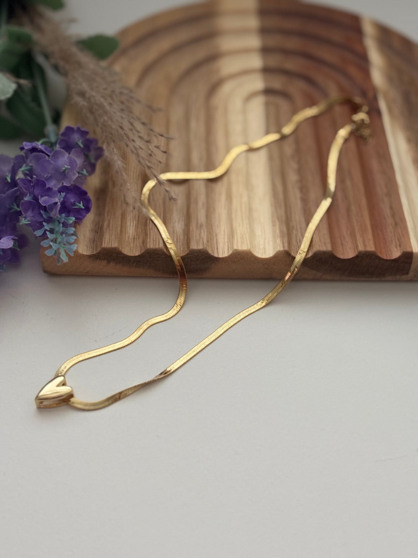 Collar con colgante de corazón